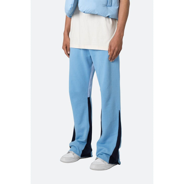 MNML Contrast Bootcut Sweatpants "Blue"