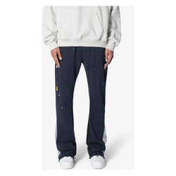 MNML Contrast Bootcut Sweatpants "Navy"