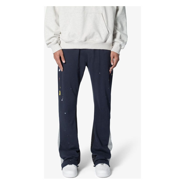MNML Contrast Bootcut Sweatpants "Navy"