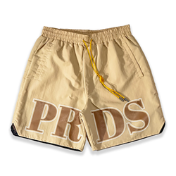 Paradise Lost Varsity Shorts "Tan"