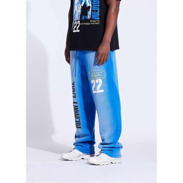 Memory Lane Stencil Logo Sweatpants "Faded Blue"