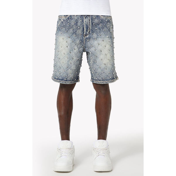 Guapi Embellished Shorts "Aqua Blue"