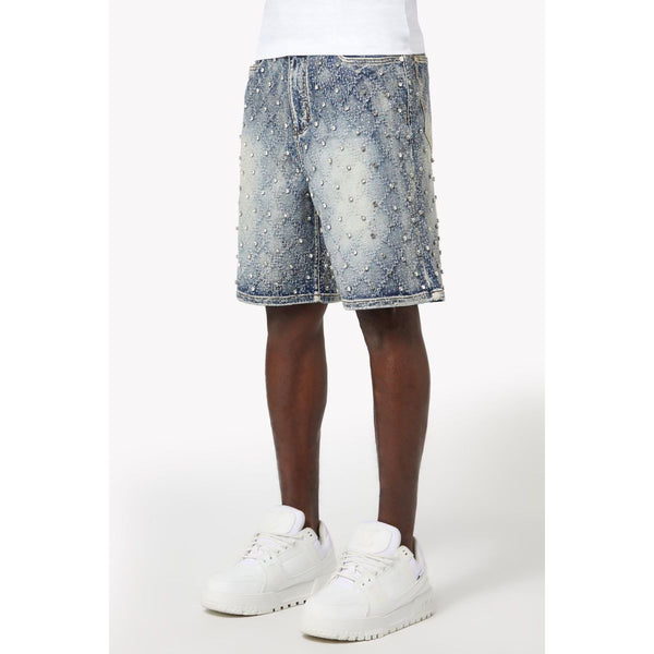 Guapi Embellished Shorts "Aqua Blue"