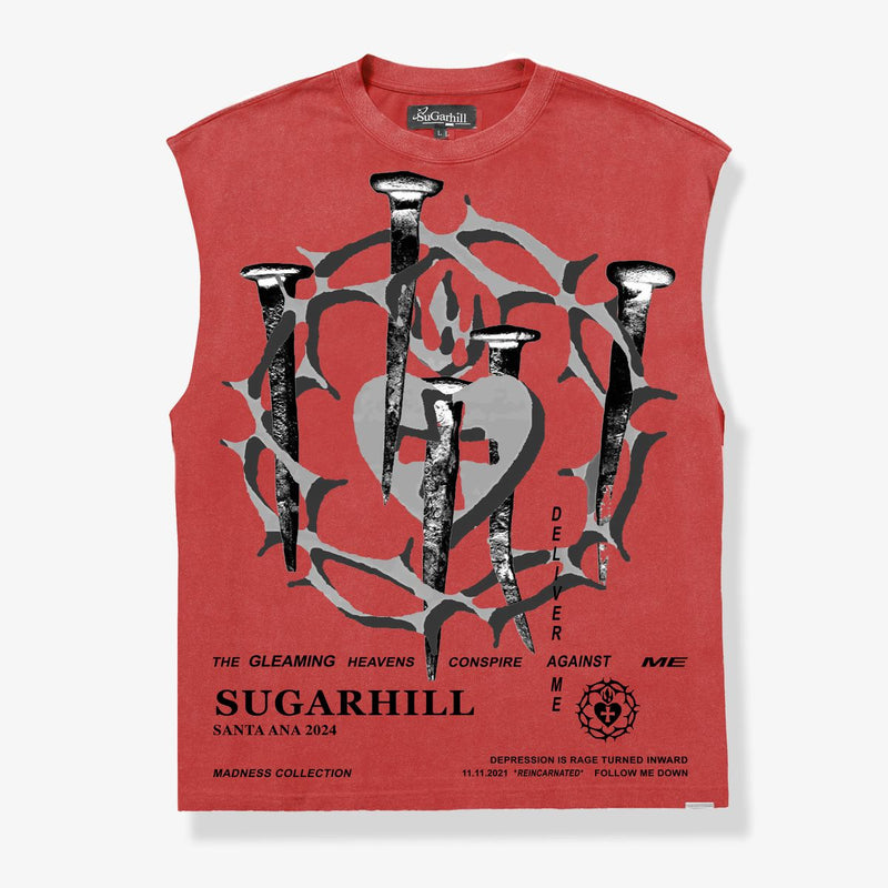 Sugar Hill Reincarnated Sleeveless Tee "Vintage Red"