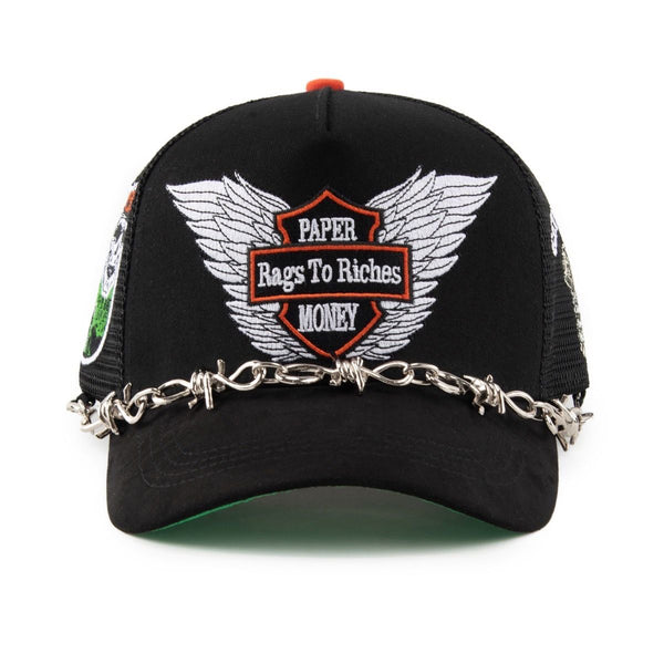 Paper Money Rags to Riches Snapback Hat "Black"