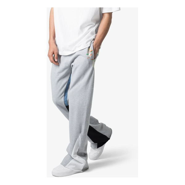 MNML Contrast Bootcut Sweatpants "Grey"