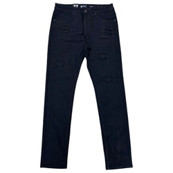 Waimea Light Distressed Skinny Jeans "Jet Black"
