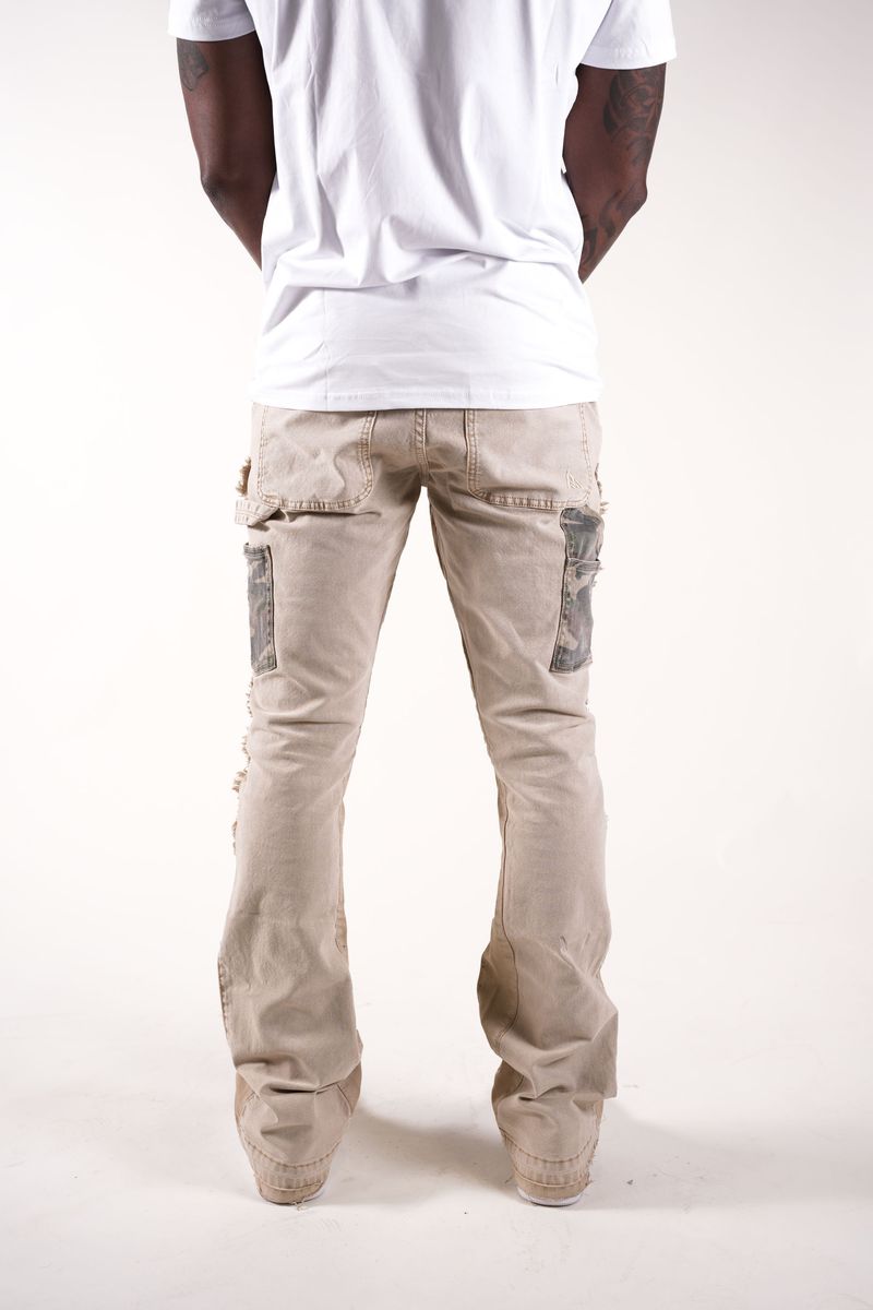 Paper Money Currency Carpenter Pants "Khaki"