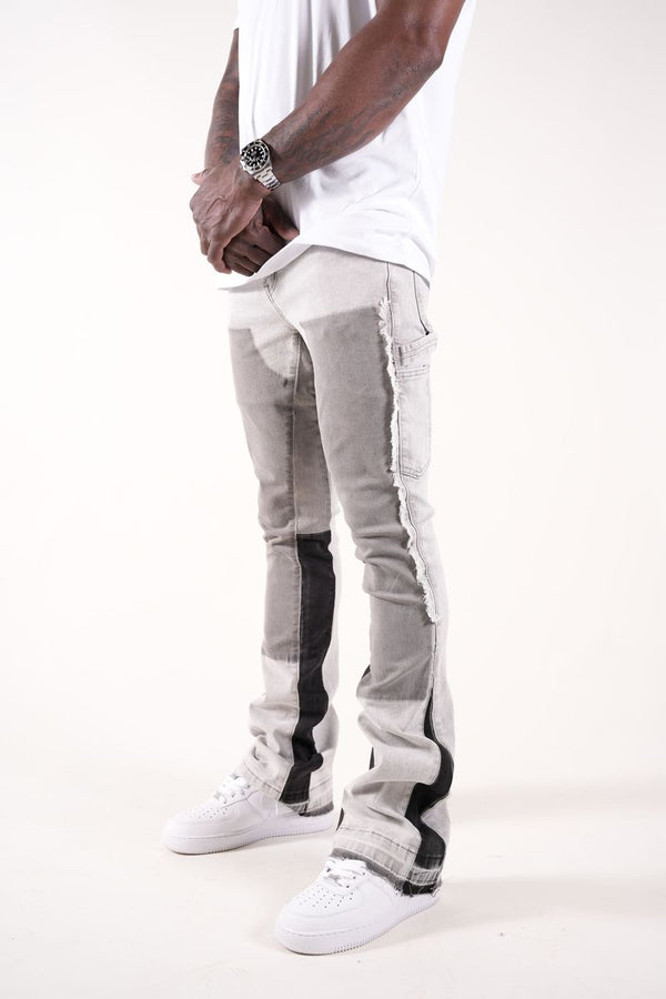 Paper Money Currency Carpenter Pants "Grey"