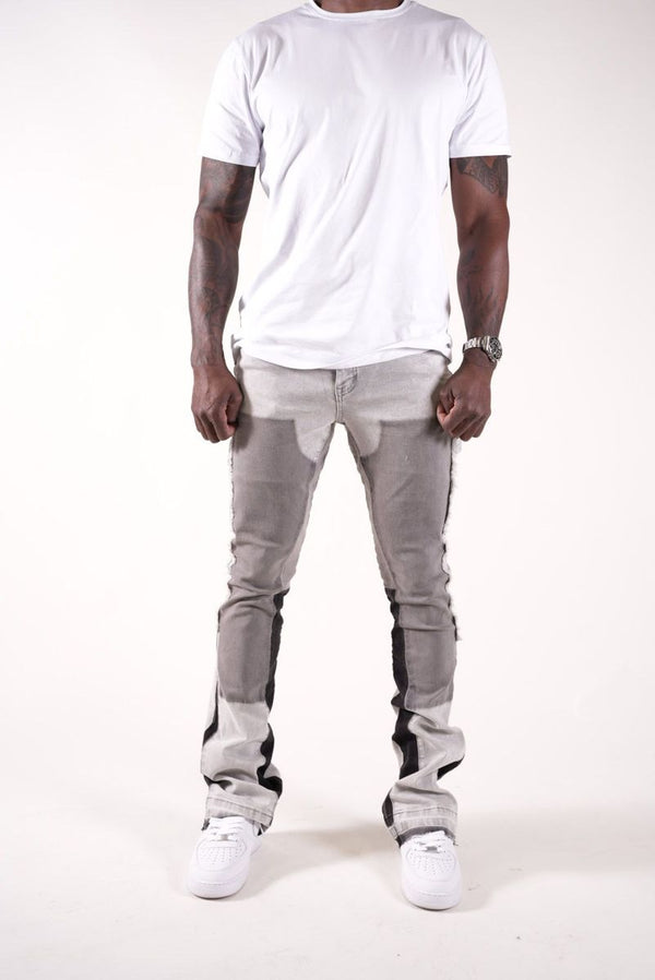 Paper Money Currency Carpenter Pants "Grey"