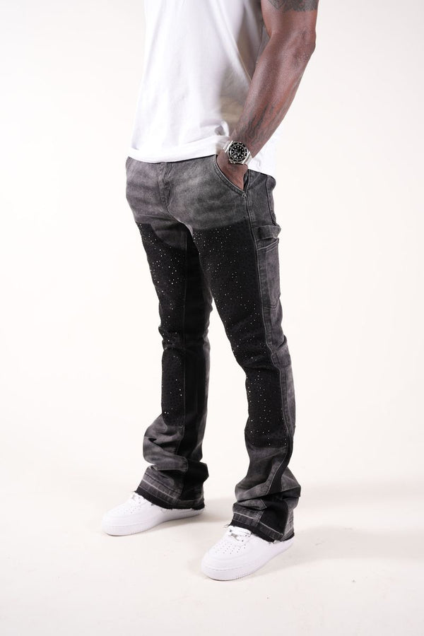 Paper Money Diamond Carpenter Pants "Black"