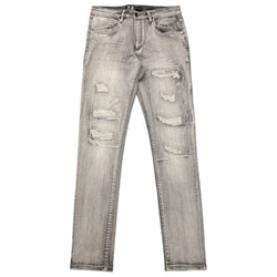 Waimea Distressed Skinny Jeans “Grey Wash”