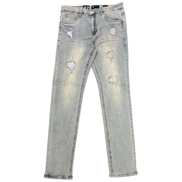 Waimea Light Distressed Skinny Jeans “Light Wash”