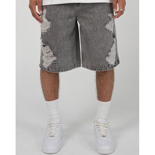 EPTM Bandit Denim Shorts "Grey"