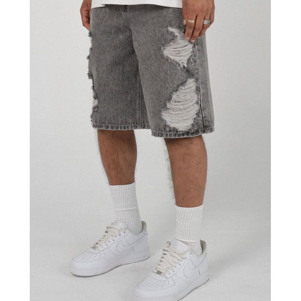 EPTM Bandit Denim Shorts "Grey"