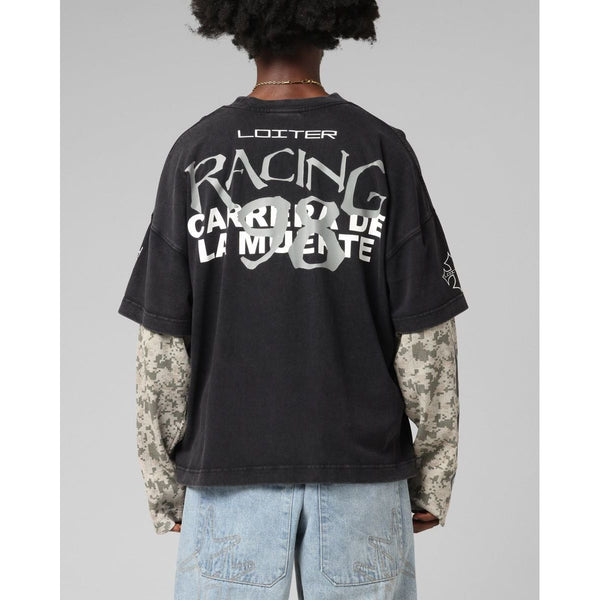 Loiter Performance L/S Tee "Vintage Black"