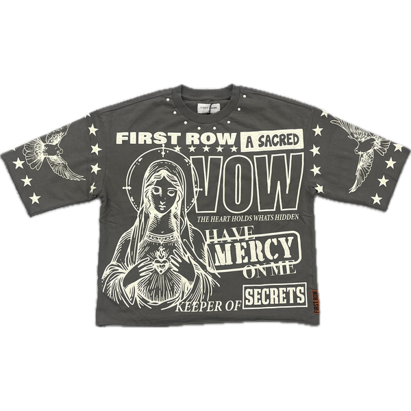 First Row Secrets & Blessings Tee “Grey”
