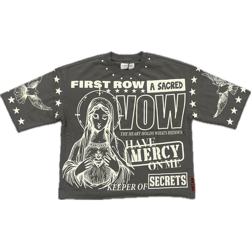 First Row Secrets & Blessings Tee “Grey”