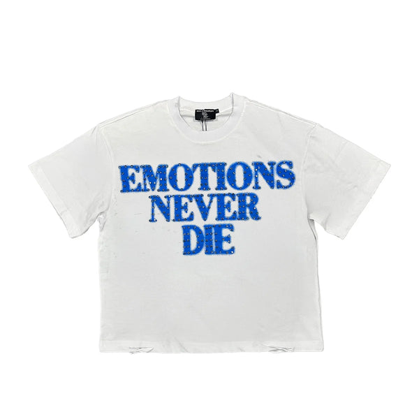 Mixed Emotion END Tee "White/Blue"