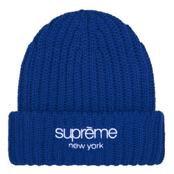 Supreme Chunky Rib Classic Beanie “Royal”