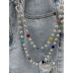 Multi Color V2 Disco Ball Pocket Chain