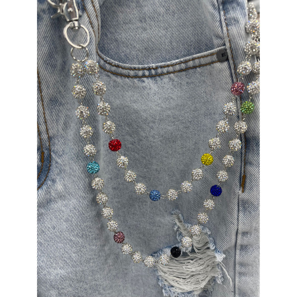 Multi Color V2 Disco Ball Pocket Chain