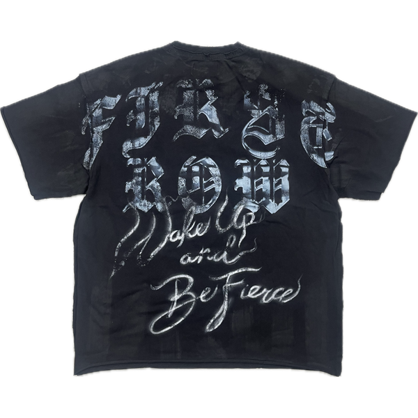 First Row Wake Up & Be Fierce Tee “Black”