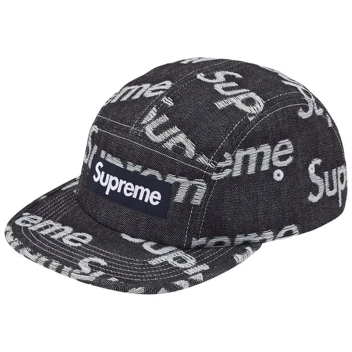 Supreme Jacquard Logo Hat "Rigid Indigo"