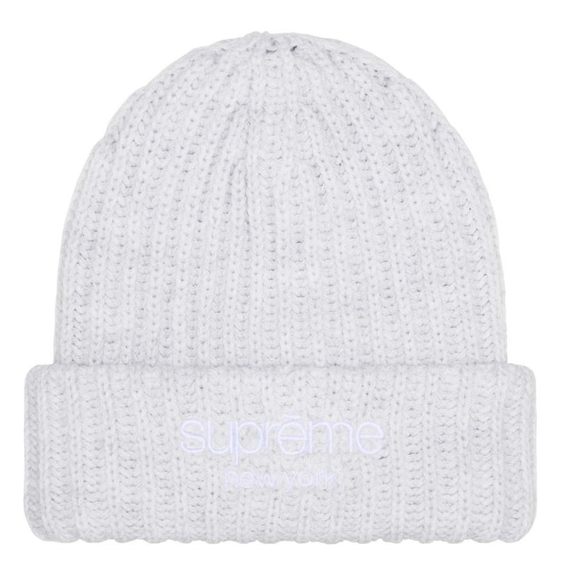 Supreme Chunky Rib Classic Beanie “Ash Grey”