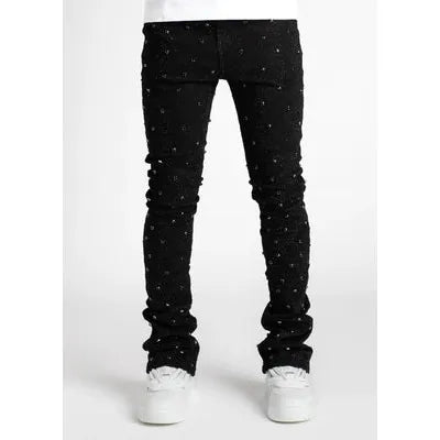 Guapi Embellished Denim Jeans “Black”