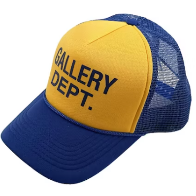 Gallery Dept. Logo Trucker Hat "Blue/Yellow"