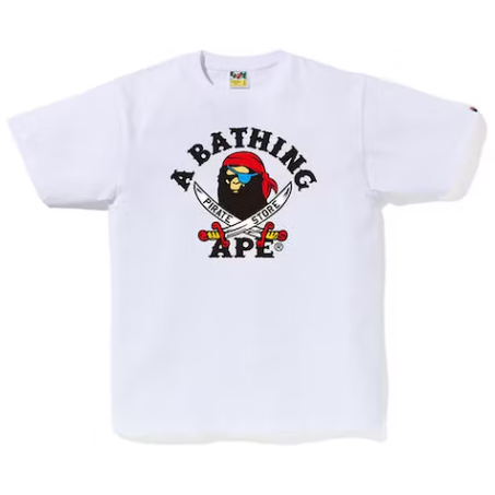 Bape Ape Pirate Tee "White"