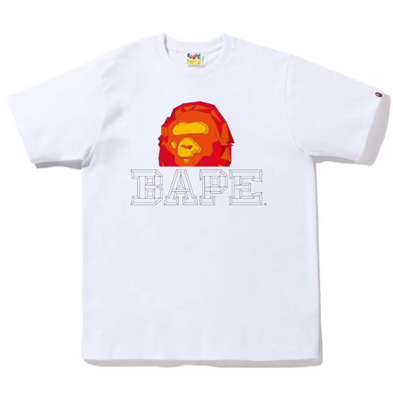 BAPE Pologon Ape Head Tee "White"