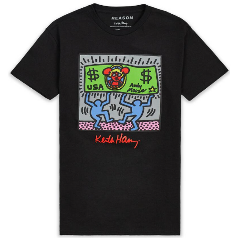 Reason Keith Haring Andy Mouse Tee