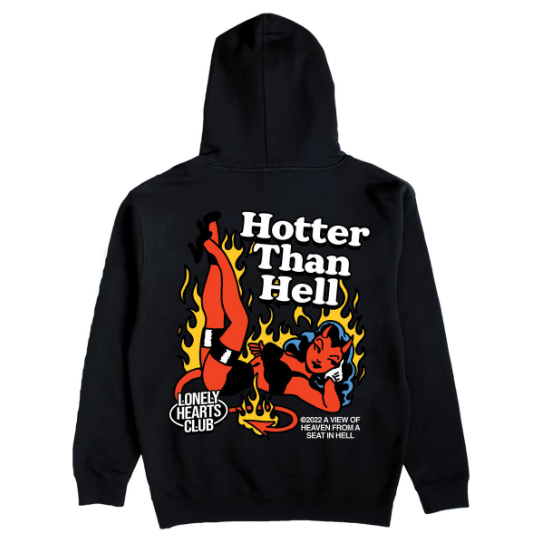 Lonely Hearts Club "Hotter Than Hell" Hoodie