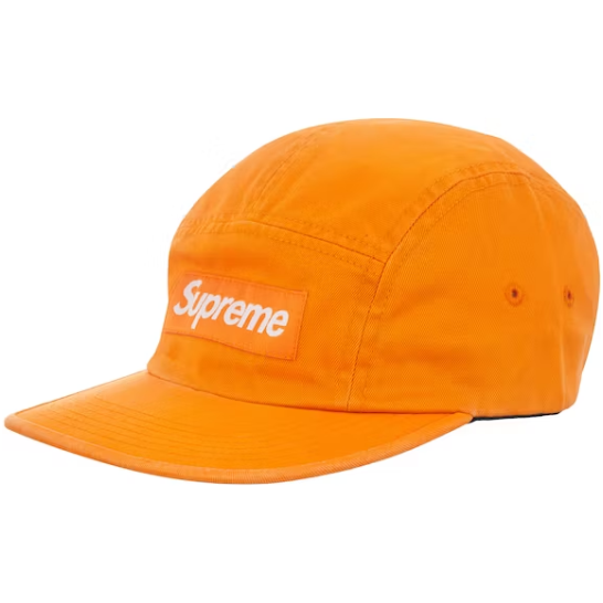 Supreme Washed Chino Twill Camp Cap "Orange"