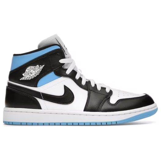 Jordan 1 Mid "University Black White" (W)