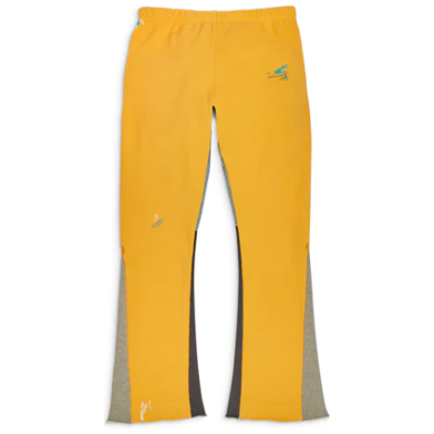 Gallery Dept. Painted Flare Sweat Pants "Yellow"