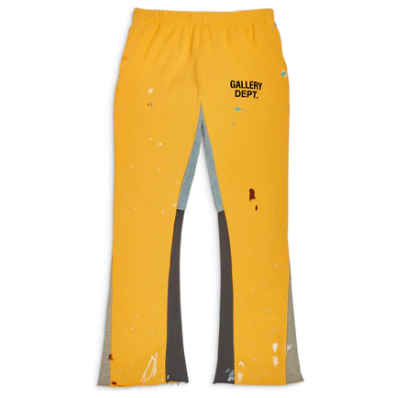 Gallery Dept. Painted Flare Sweat Pants "Yellow"