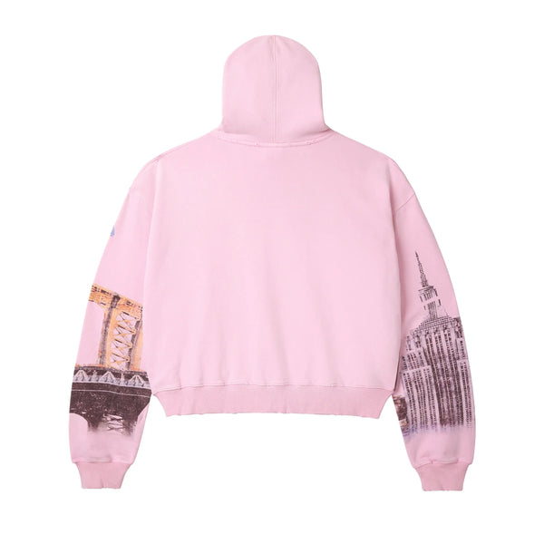 Vale NYC Zip Up Hoodie “Pink”