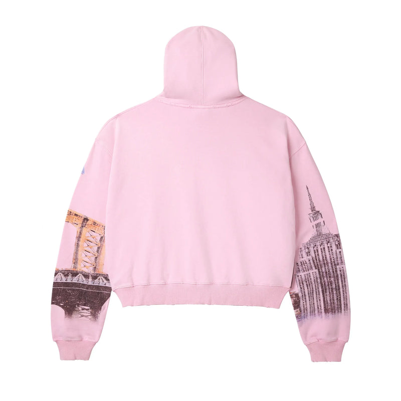 Vale NYC Zip Up Hoodie “Pink”