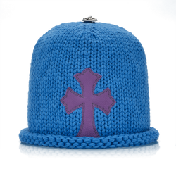 Chrome Hearts Cross Beanie “Blue/Pink”