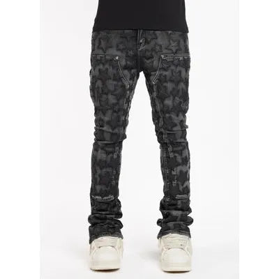 Guapi Obsidian Stars Denim Jeans “Black”