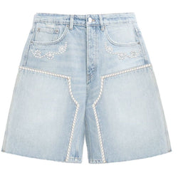 Almost Someday Belfort Jean Shorts "Blue"