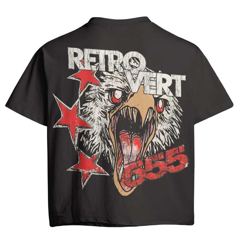 Retrovert Falcon Skull Tee "Red"