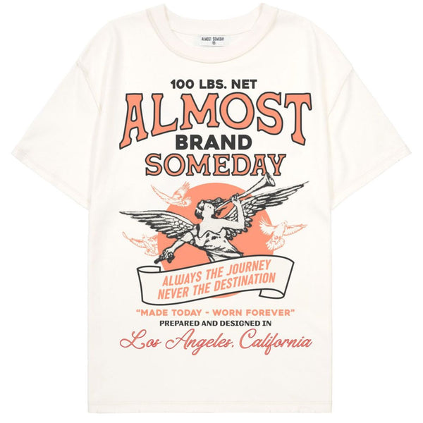 Almost Someday Burlap Tee "Cream"