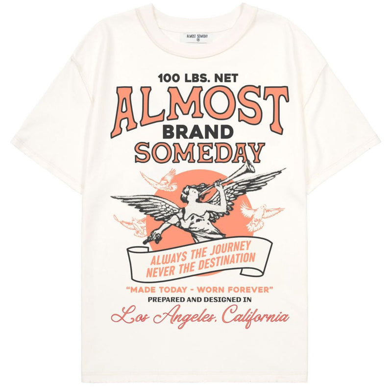 Almost Someday Burlap Tee "Cream"