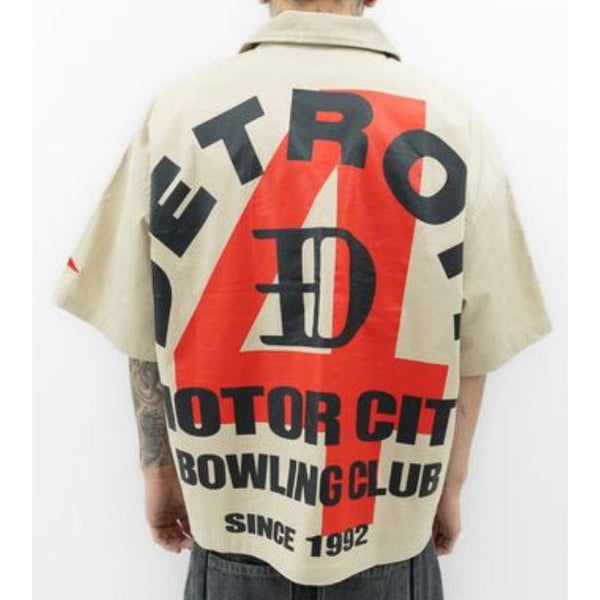 Faith+Figures Way Too Patches Button Up Tee "Khaki"