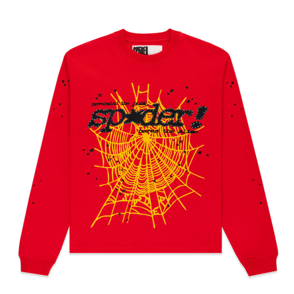 Sp5der Punk V2 L/S Tee “Red”