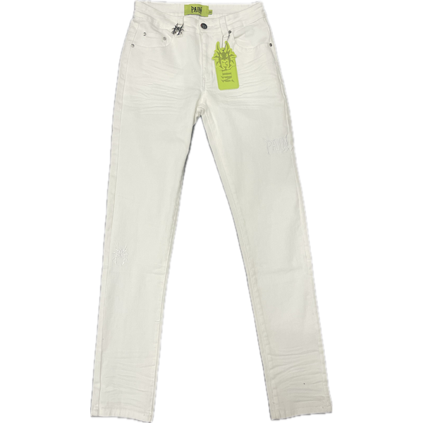 PainLab Skinny Denim Jeans "White"